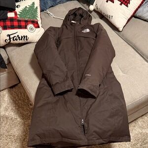 The North Face Dark Brown Hooded Parka